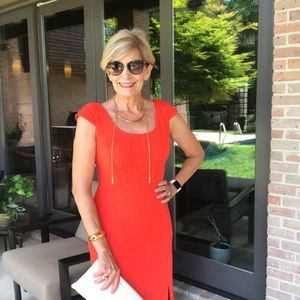 Vibrant orange Doncaster dress size 4